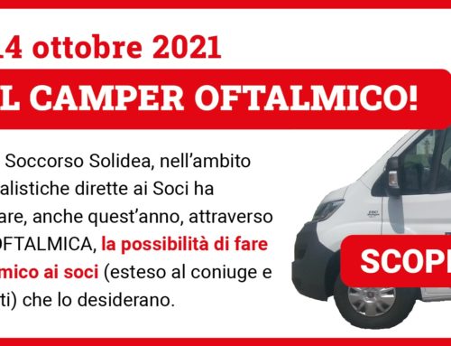 CAMPER OFTALMICO 2021  PER I SOCI SOLIDEA