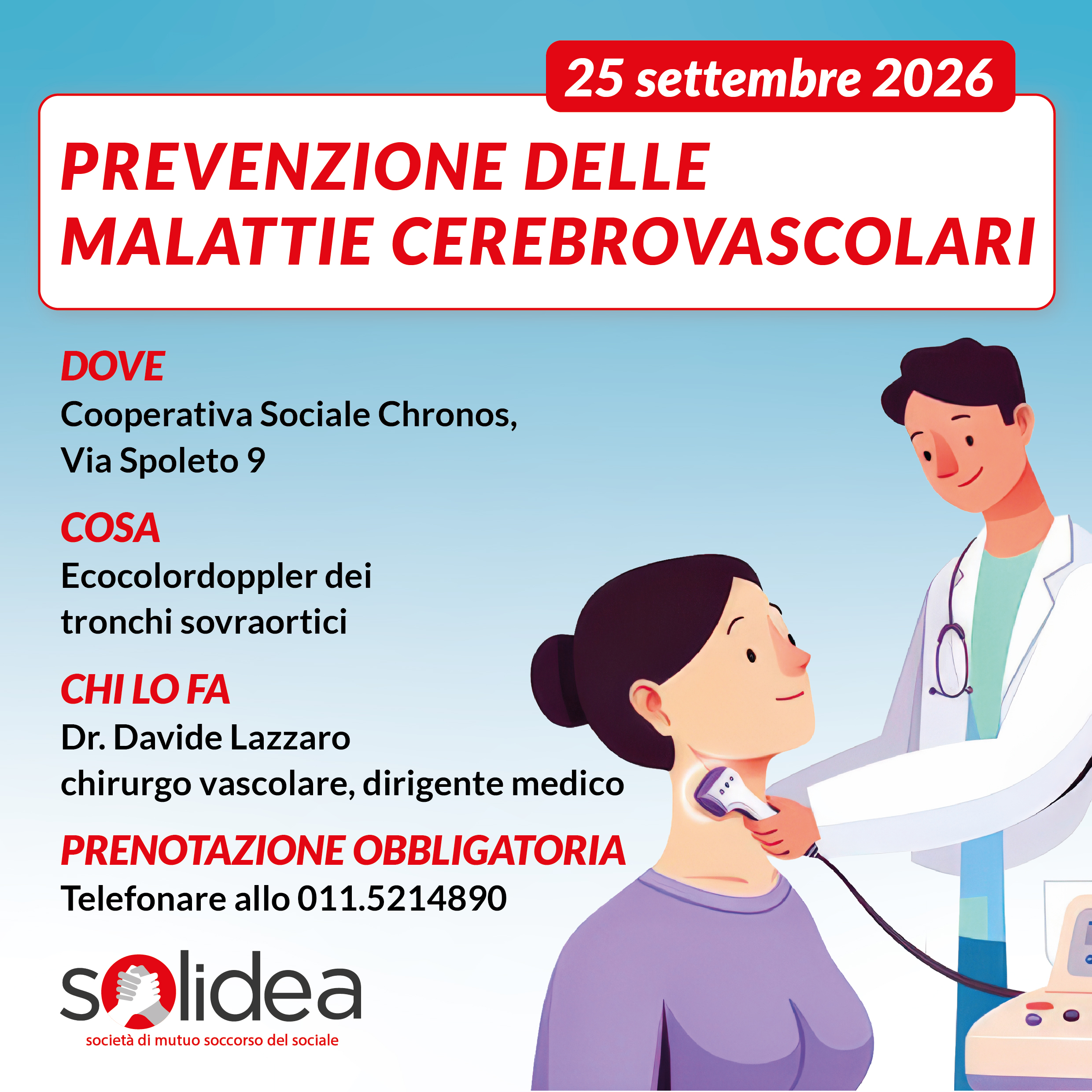 GIORNATA DI PREVENZIONE DEL SISTEMA CEREBROVASCOLARE